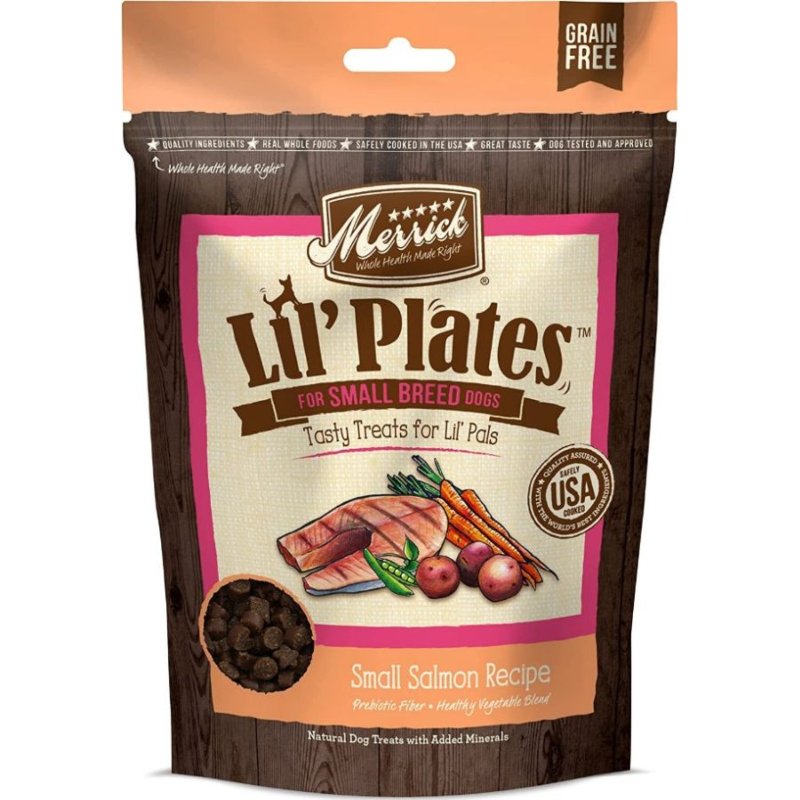 Merrick Lil' Plates Small Breed Treats Small Salmon Recipe - 5 oz Merrick Lil' Plates Small Breed Treats Small Salmon Recipe - 5 oz