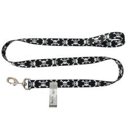 Pet Attire Styles Skulls Dog Leash - 4' Long x 1" Wide