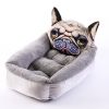 Fashion House Cartoon-Design Sofa Soft Warm Cotton Nest Pet Dog Beds Puppy Kennel