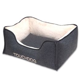 Touchdog 'Felter Shelter' Luxury Designer Premium Dog Bed (Color: grey)