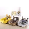 Fashion House Cartoon-Design Sofa Soft Warm Cotton Nest Pet Dog Beds Puppy Kennel